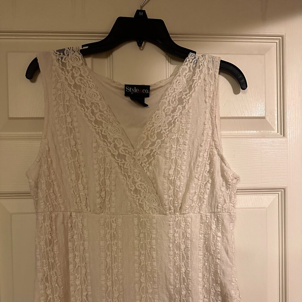 White Sleeveless Tee